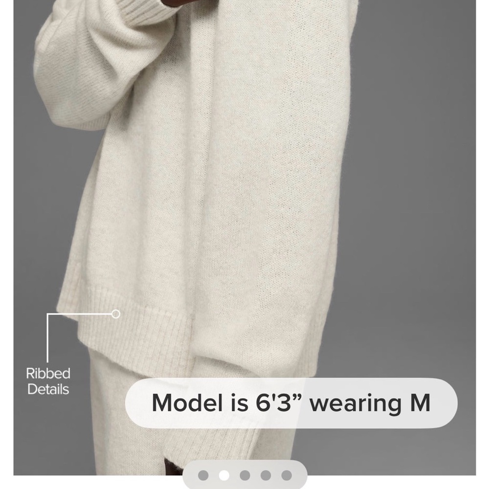 Alo Unisex Wool cashmere new class crewneck sweater -bone heather
